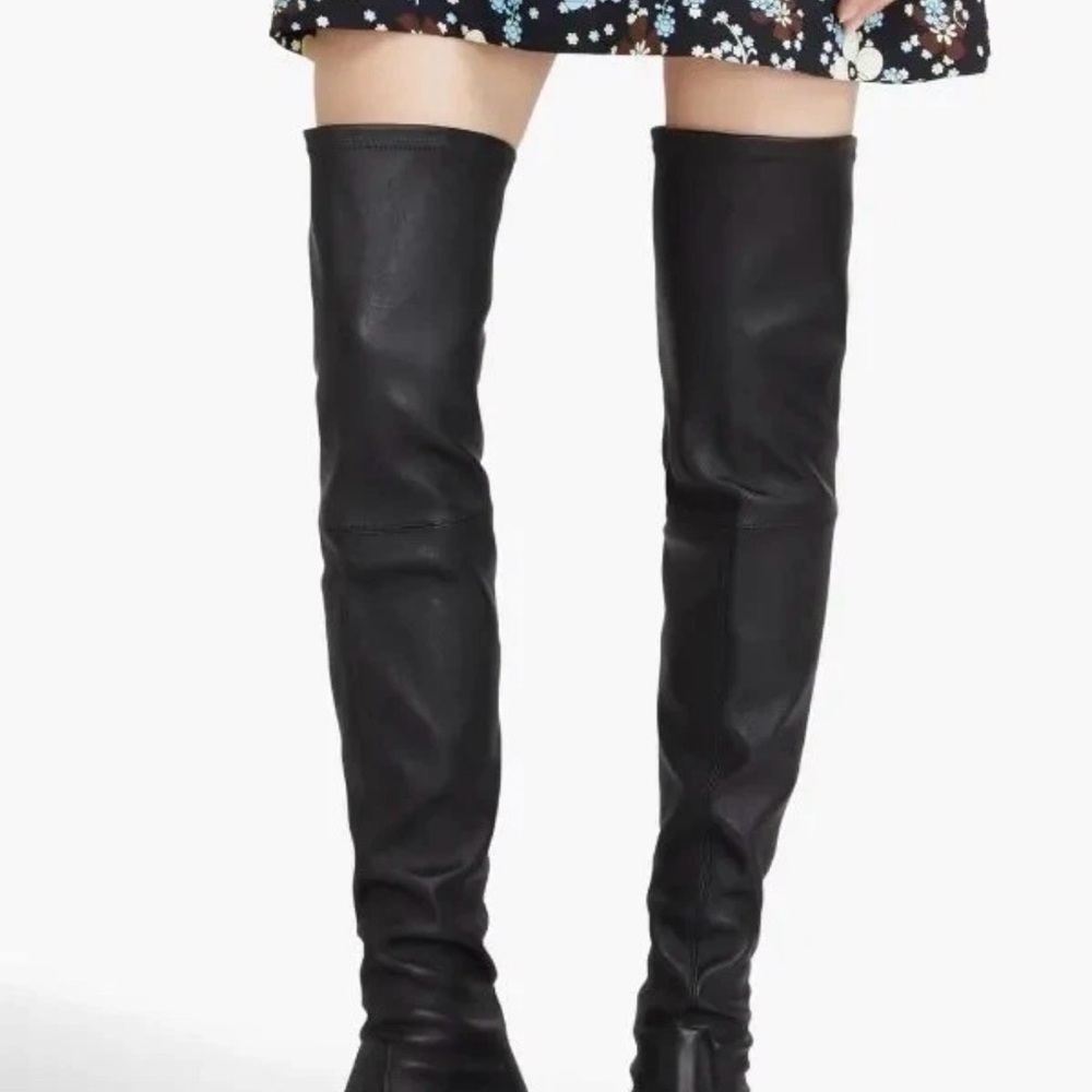 STUART WEITZMAN Genna 60 Leather Thigh High City Boots 6B